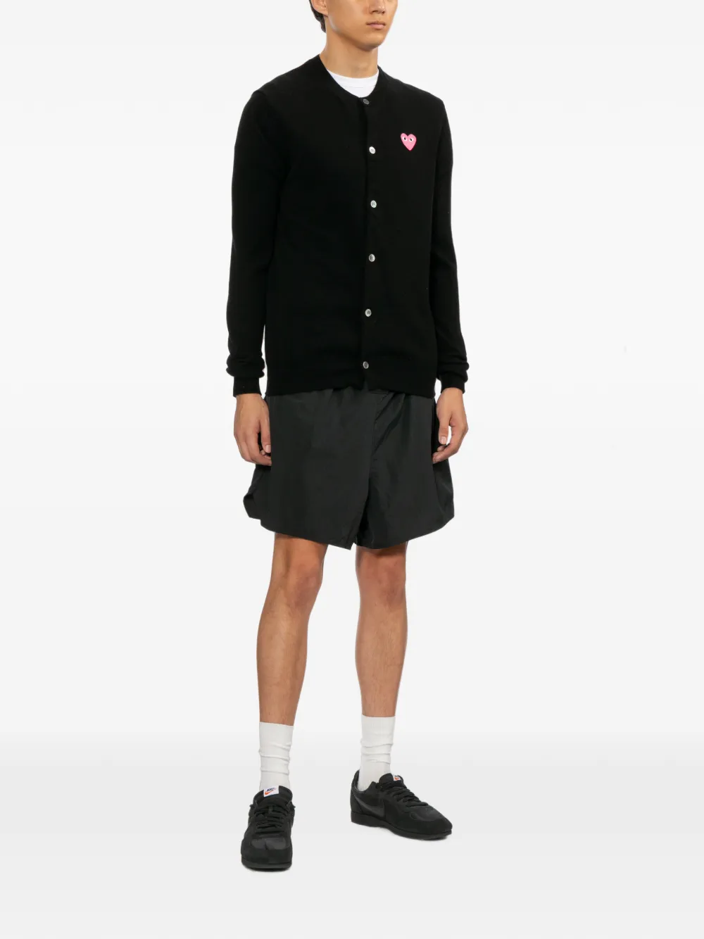 Comme Des Garçons Play Vest met hartpatch Zwart