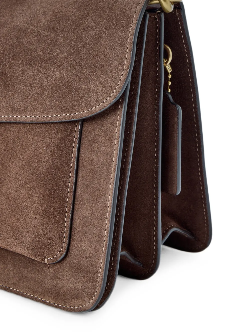 Coach 36 Tabby schoudertas met logo-plakkaat Bruin