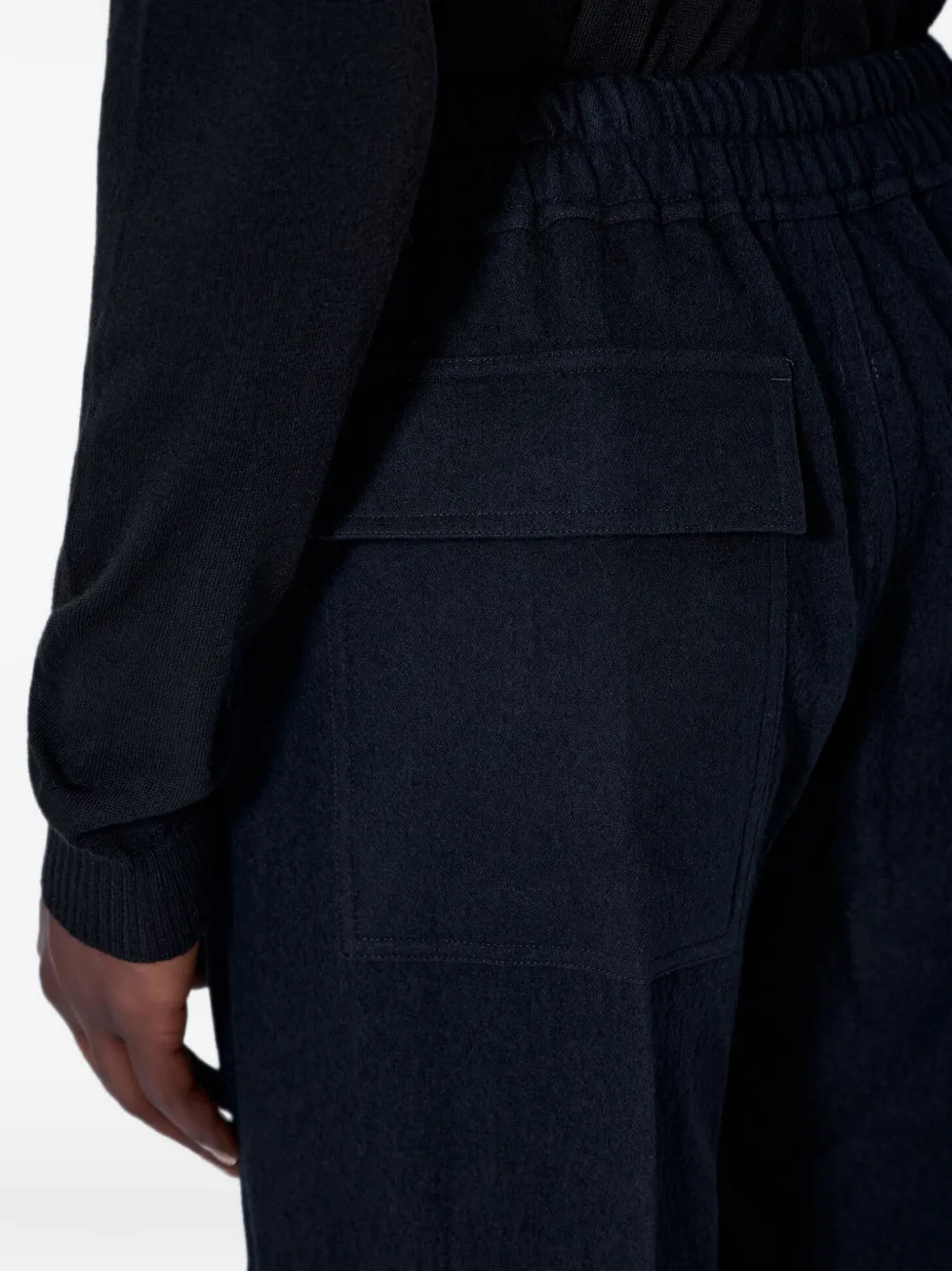 Rick Owens Broek met wijde pijpen en trekkoord Zwart