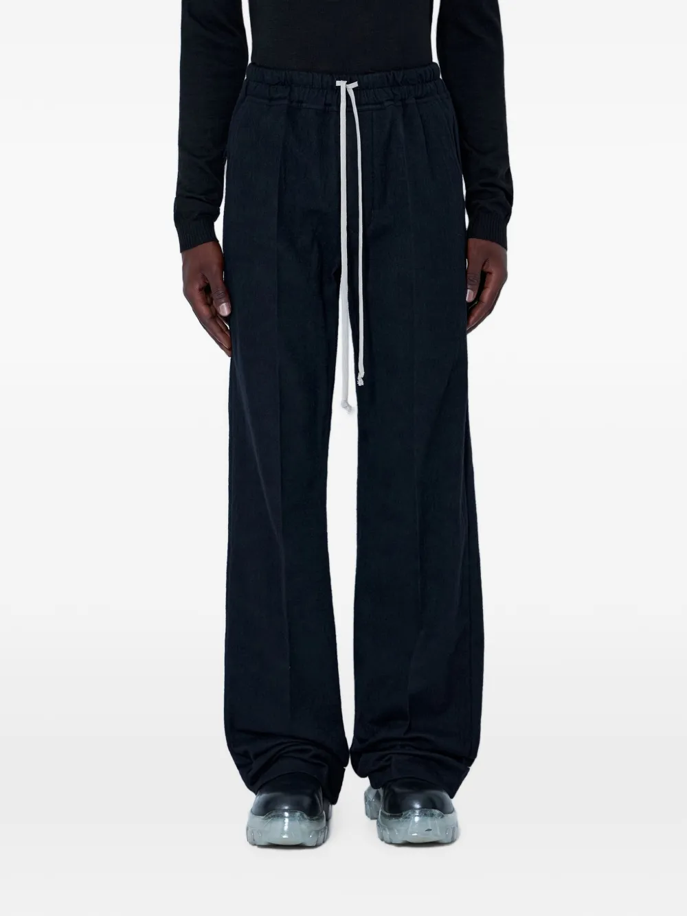 Rick Owens drawstring wide-leg trousers - Nero