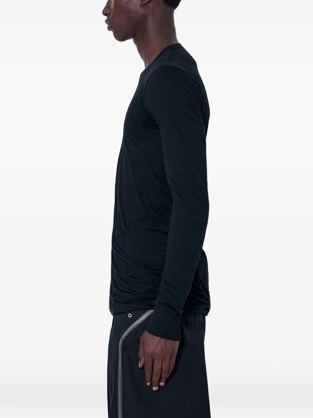 Rick Owens T-shirt met lange mouwen Zwart