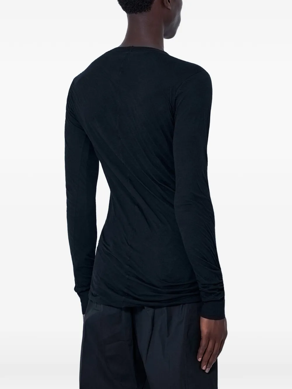 Rick Owens T-shirt met lange mouwen Zwart