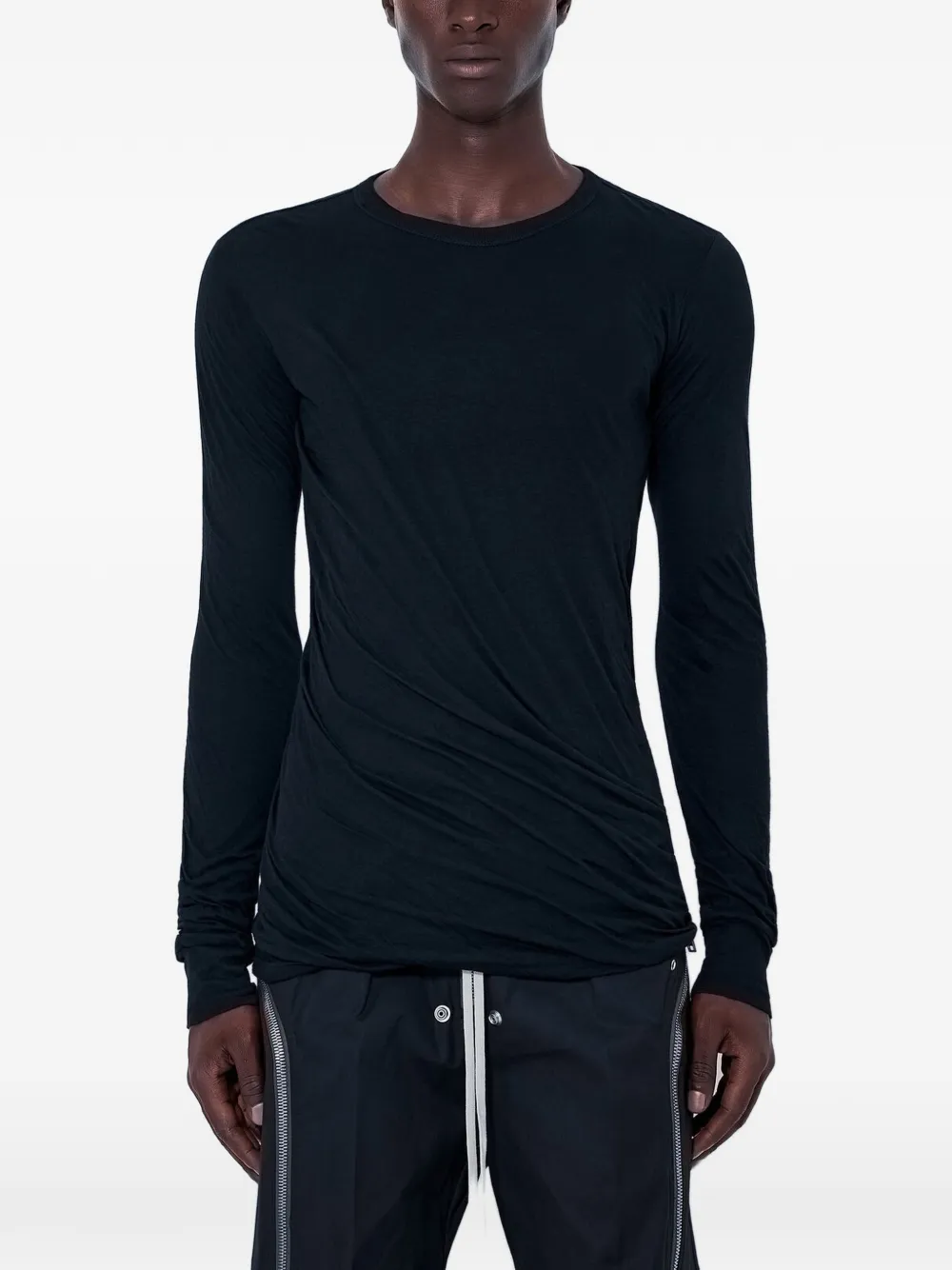 Rick Owens long-sleeve fitted T-shirt - Nero
