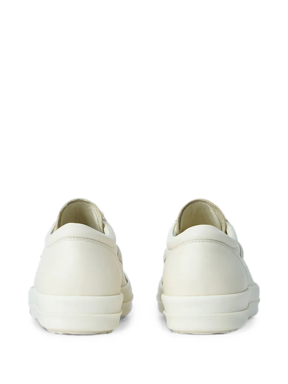 Rick Owens Retro lace-up leather sneakers Beige