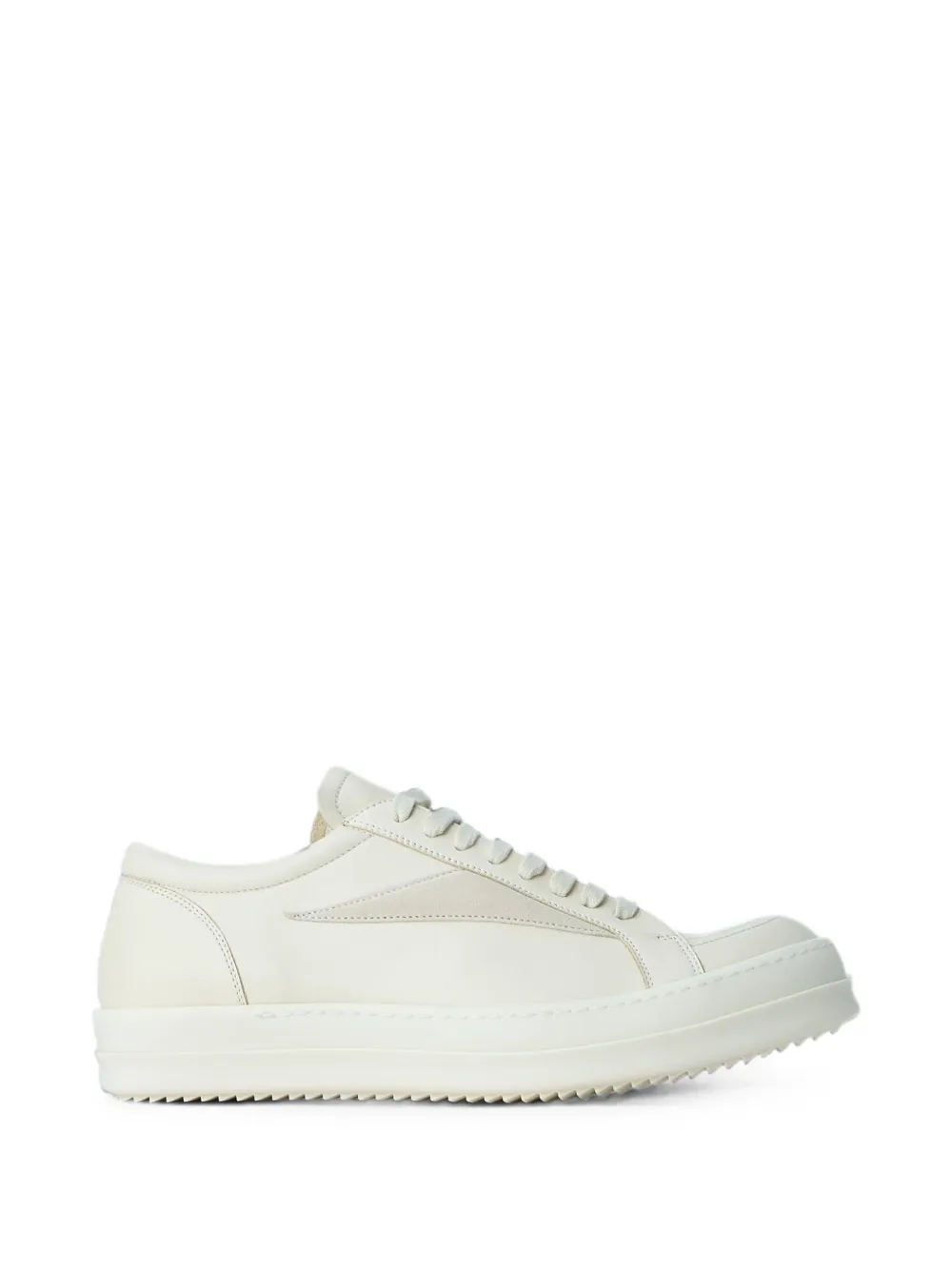 Rick Owens Retro lace-up leather sneakers - Toni neutri