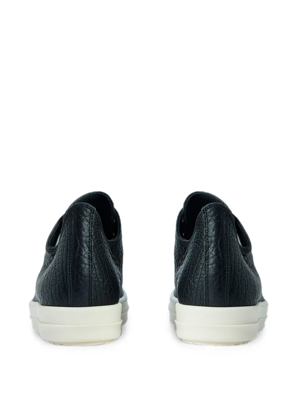 Rick Owens textured low-top sneakers Zwart
