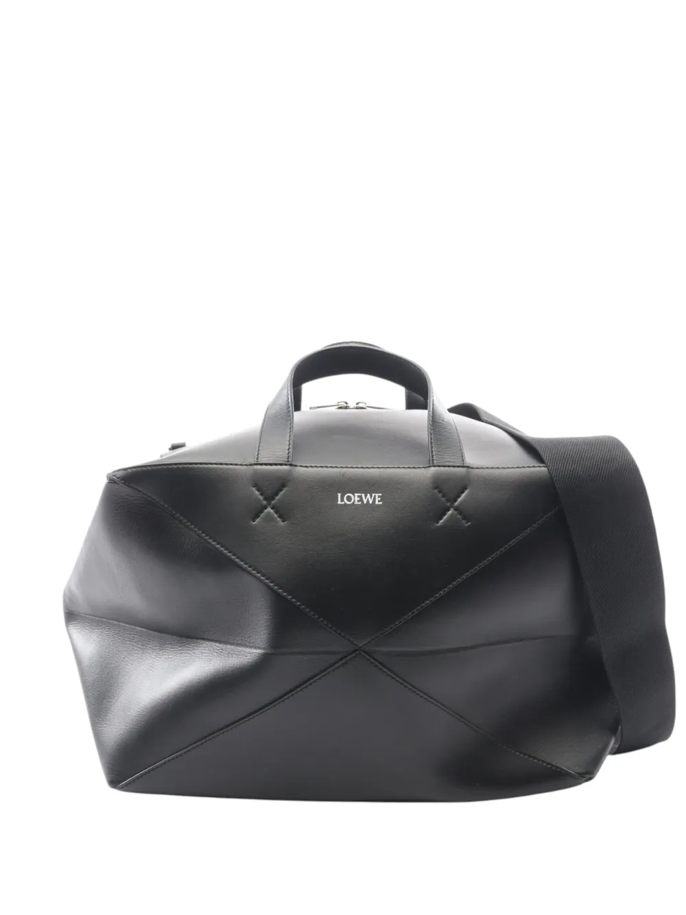 Loewe Pre-Owned Borsone Puzzle Fold in pelle 2010-2026 - Nero