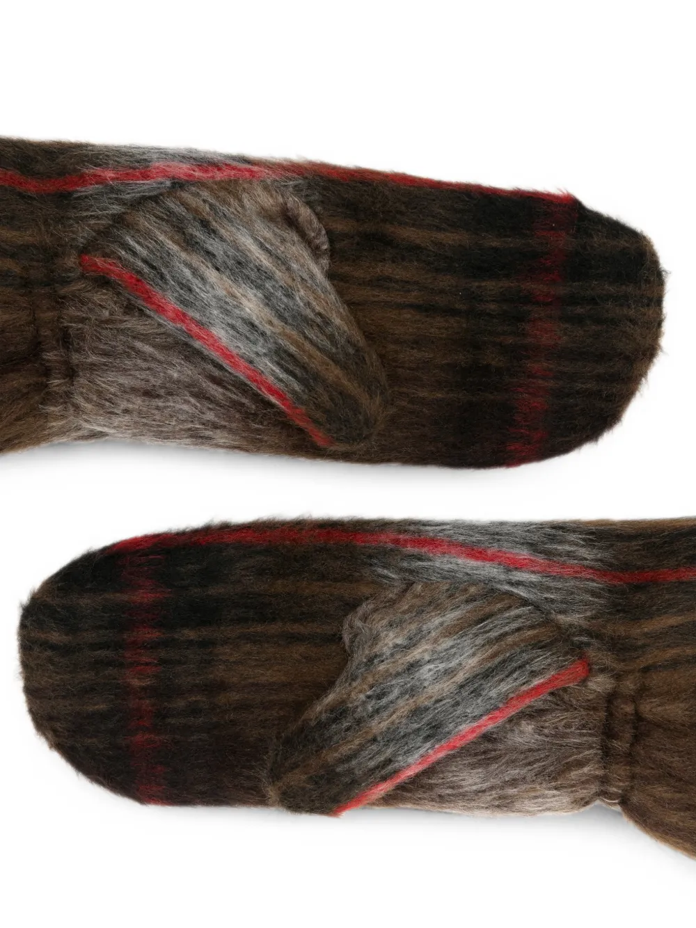 Ruslan Baginskiy Geruite handschoenen Bruin