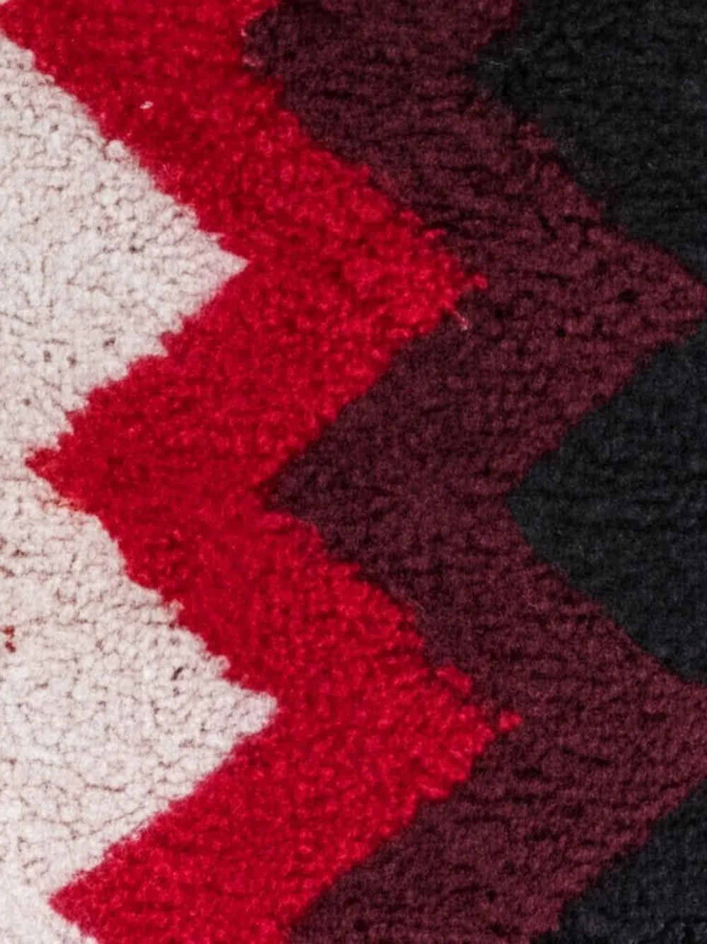 Missoni Home Gebreide slippers met zigzag-patroon Rood