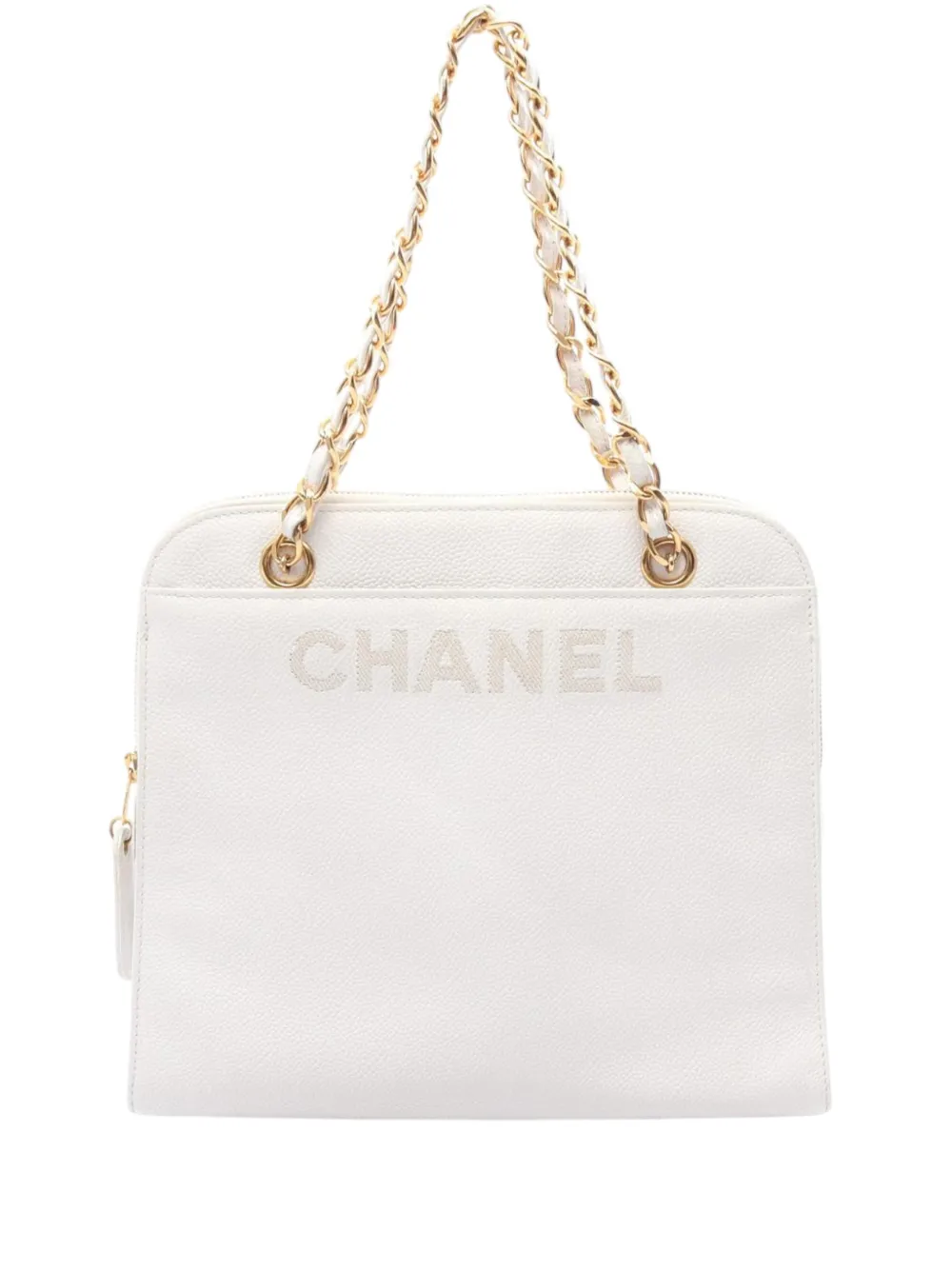 CHANEL Pre-Owned 1997-1999 Caviar tote bag - White