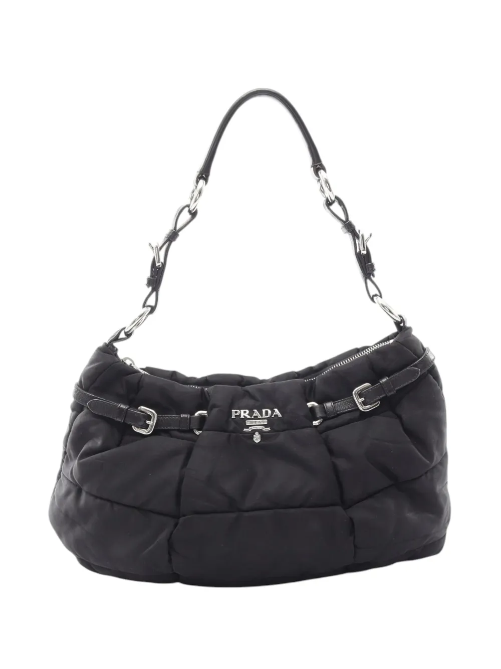 Prada Pre-Owned 2010-2026 Impuntu Tessuto shoulder bag - Schwarz