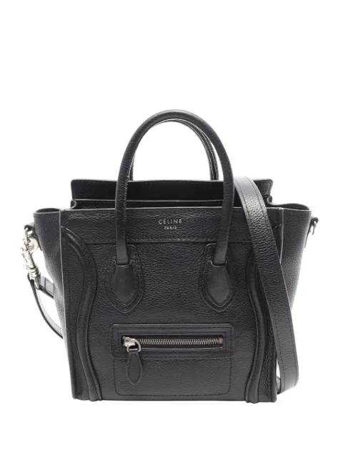 Celine Pre-Owned 2000-2026 Nano Drummed Calfskin Luggage tote bag
