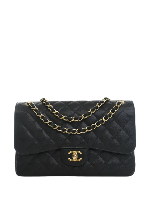 CHANEL Pre-Owned 2012-2013 Jumbo Classic Caviar Double Flap shoulder bag