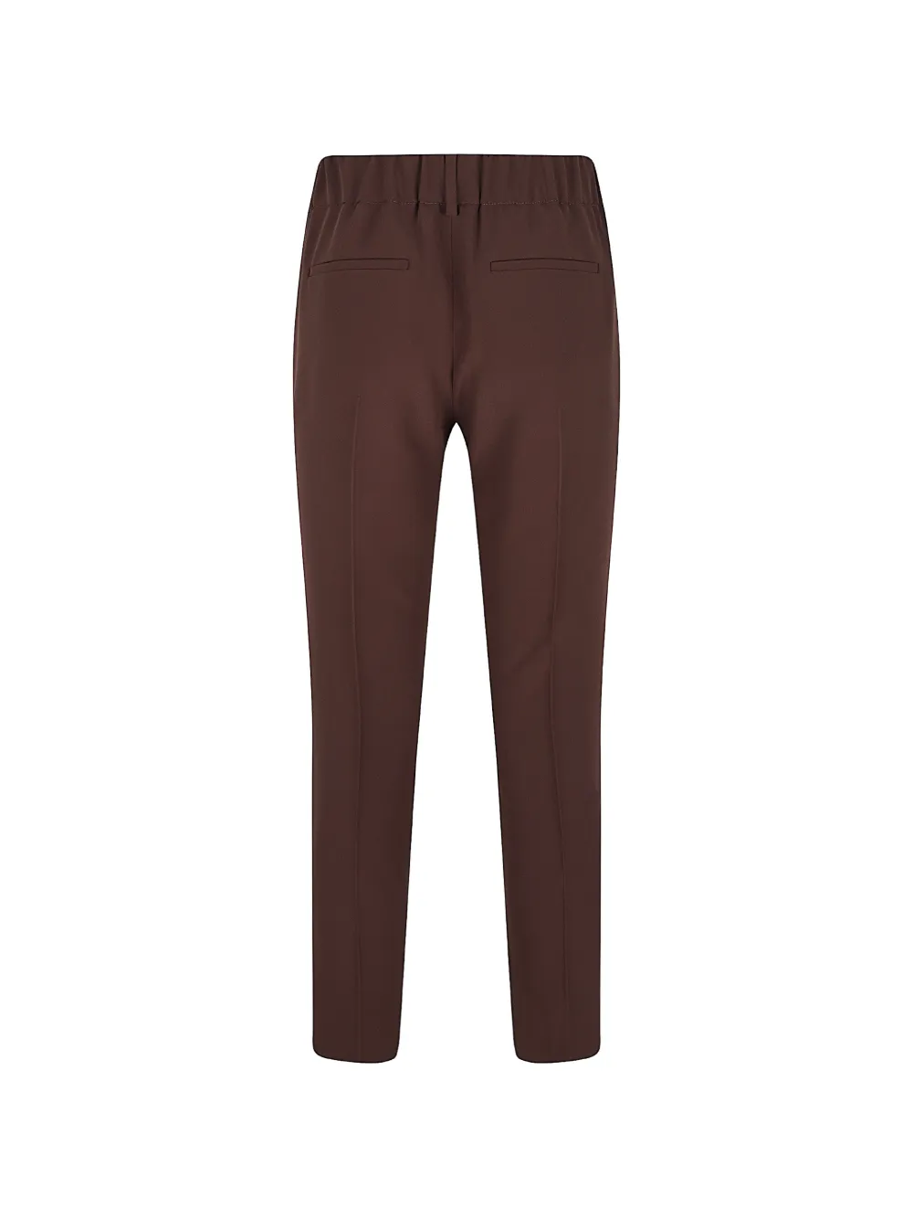 Brunello Cucinelli Plooibroek met toelopende pijpen Bruin