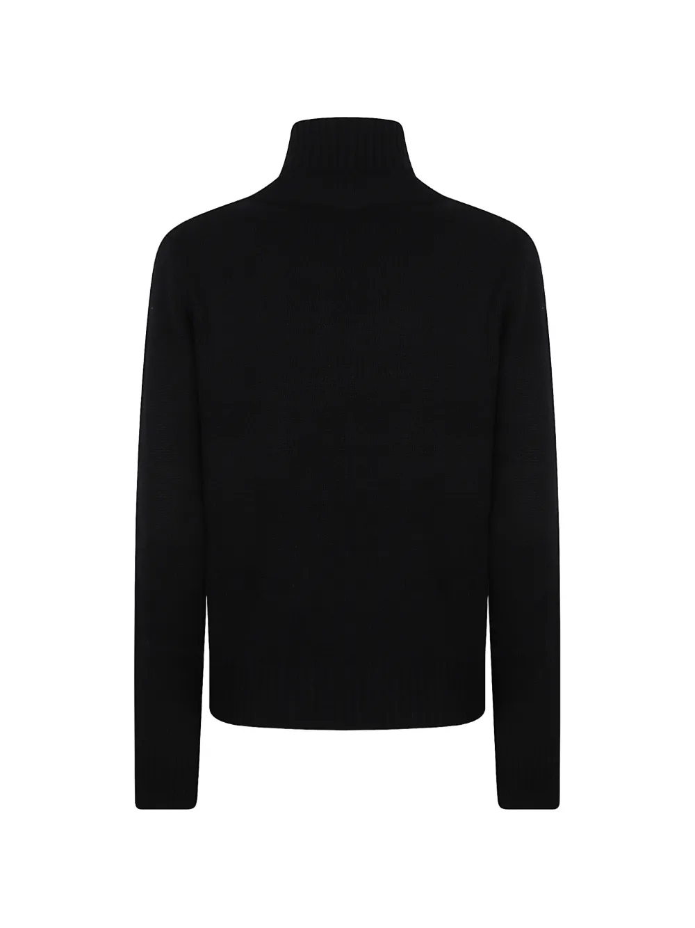 Allude roll-neck ribbed-trim sweater Zwart