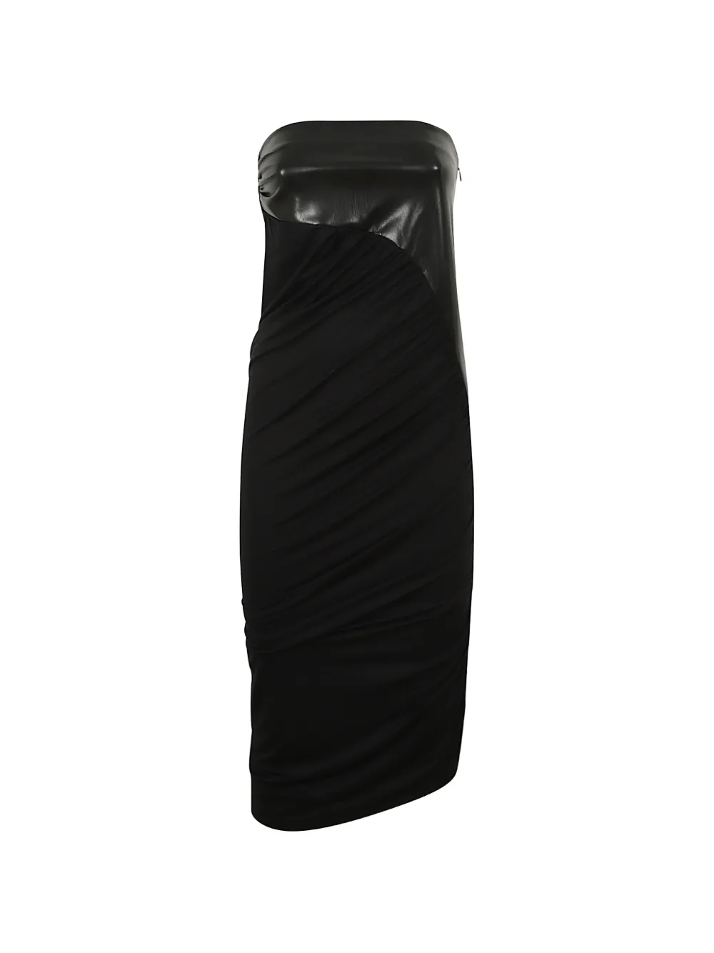 THE ANDAMANE strapless panelled dress - Nero