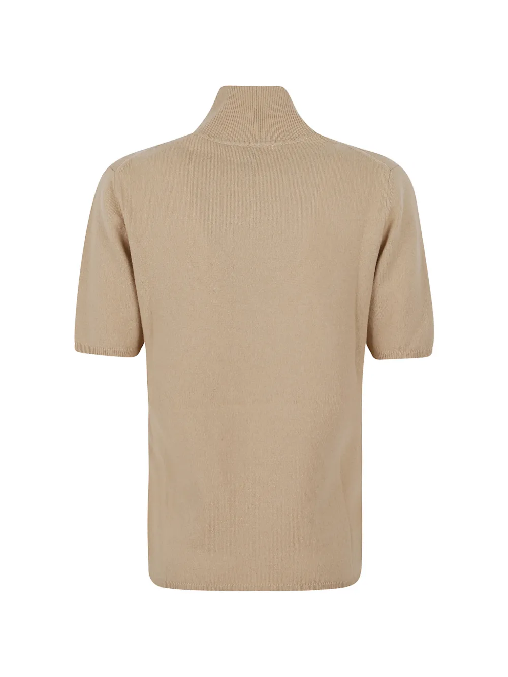 Allude short-sleeve high-neck T-shirt Beige