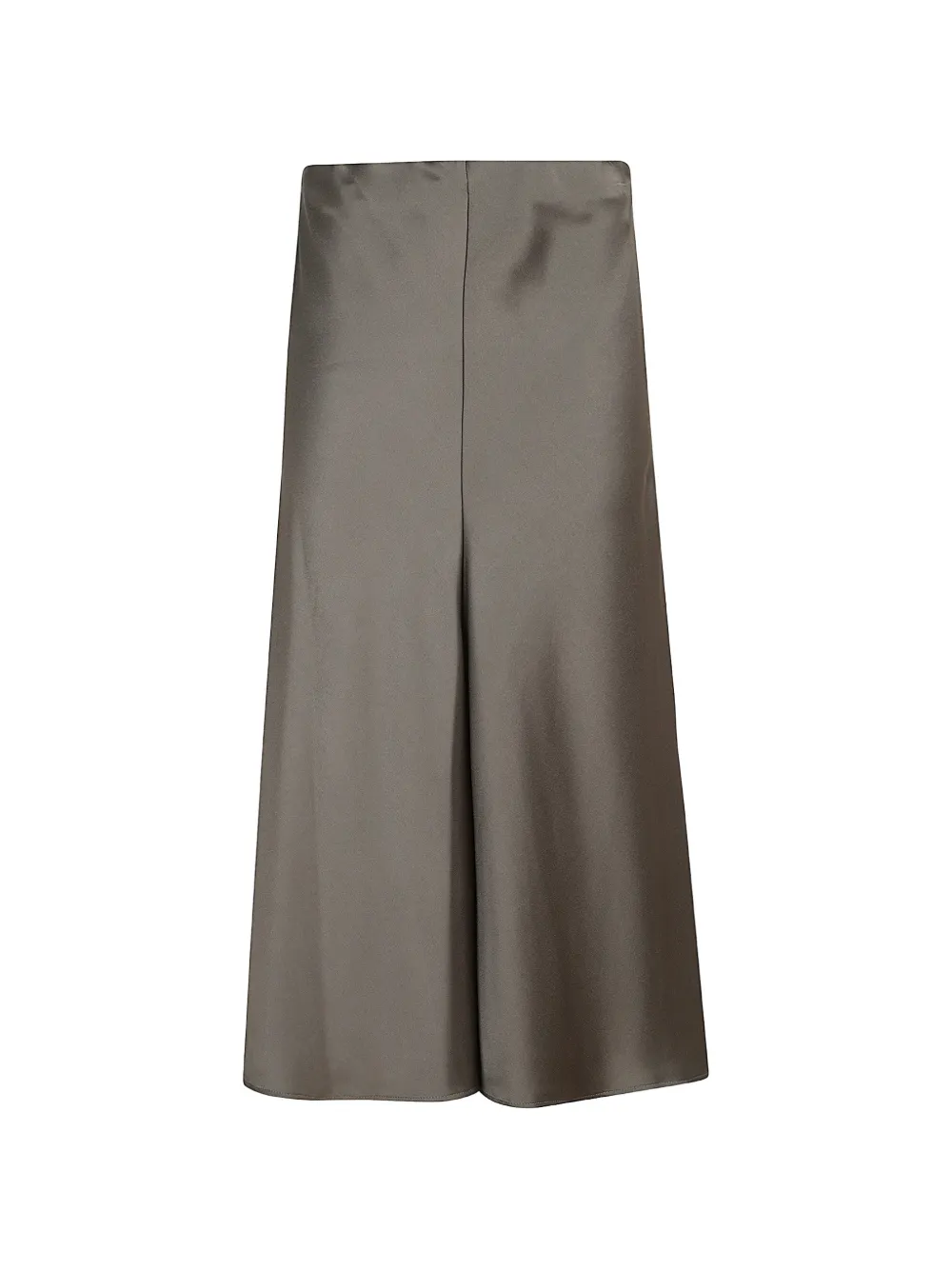 Brunello Cucinelli satin-finish maxi skirt - Verde