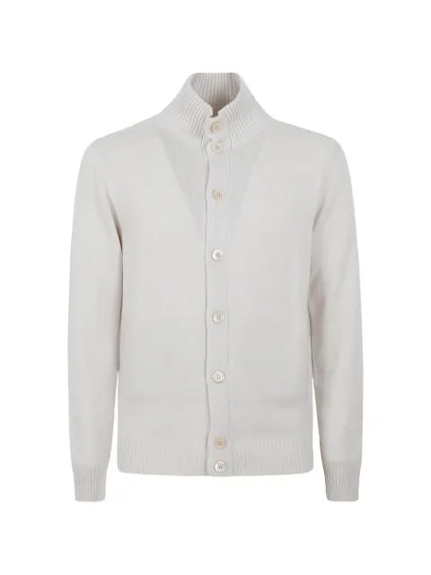 Cruciani button-up knit cardigan