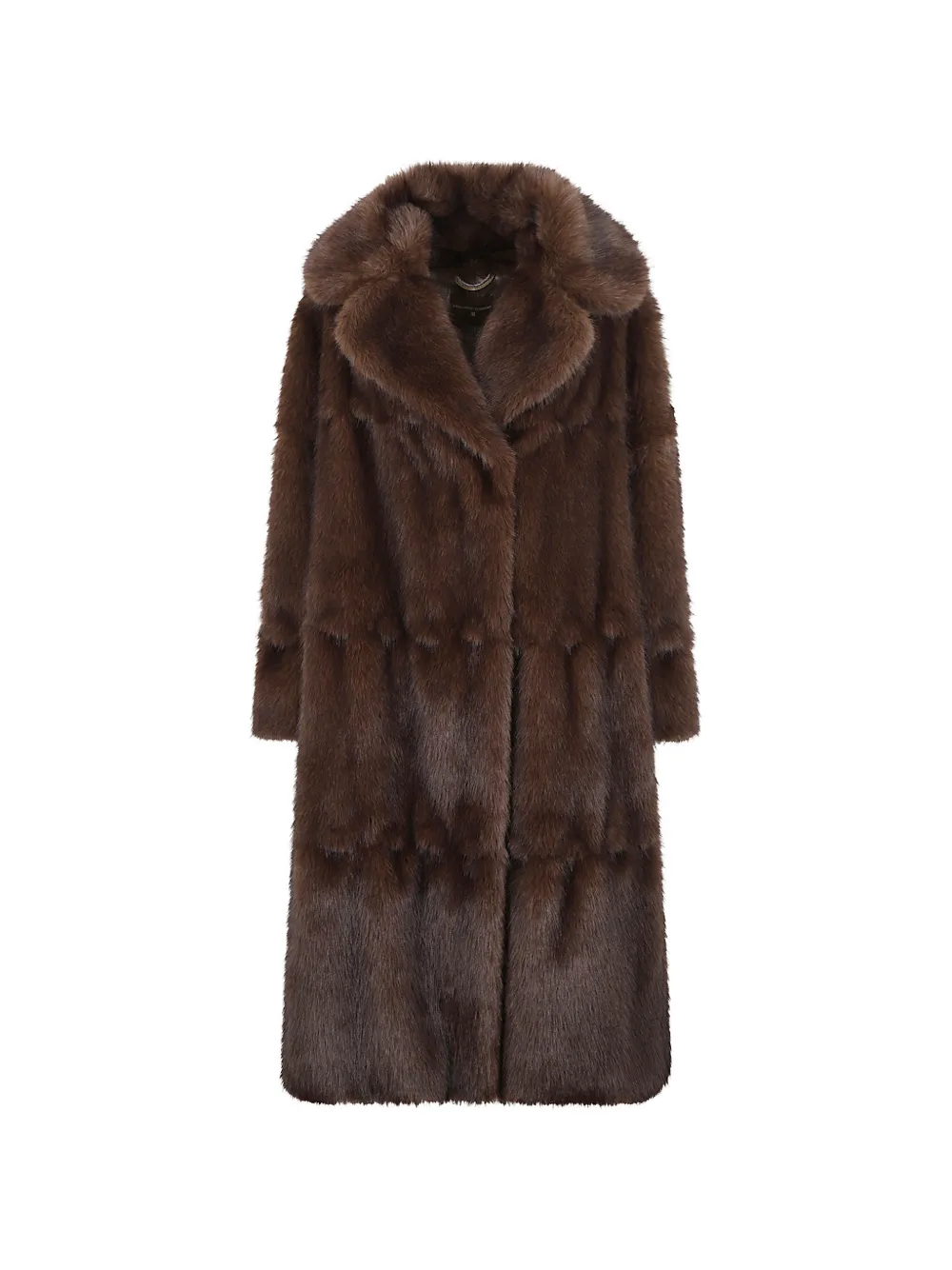 Ermanno Scervino faux-fur panelled coat - Marrone