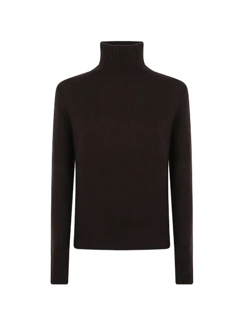Allude ribbed-knit roll-neck sweater