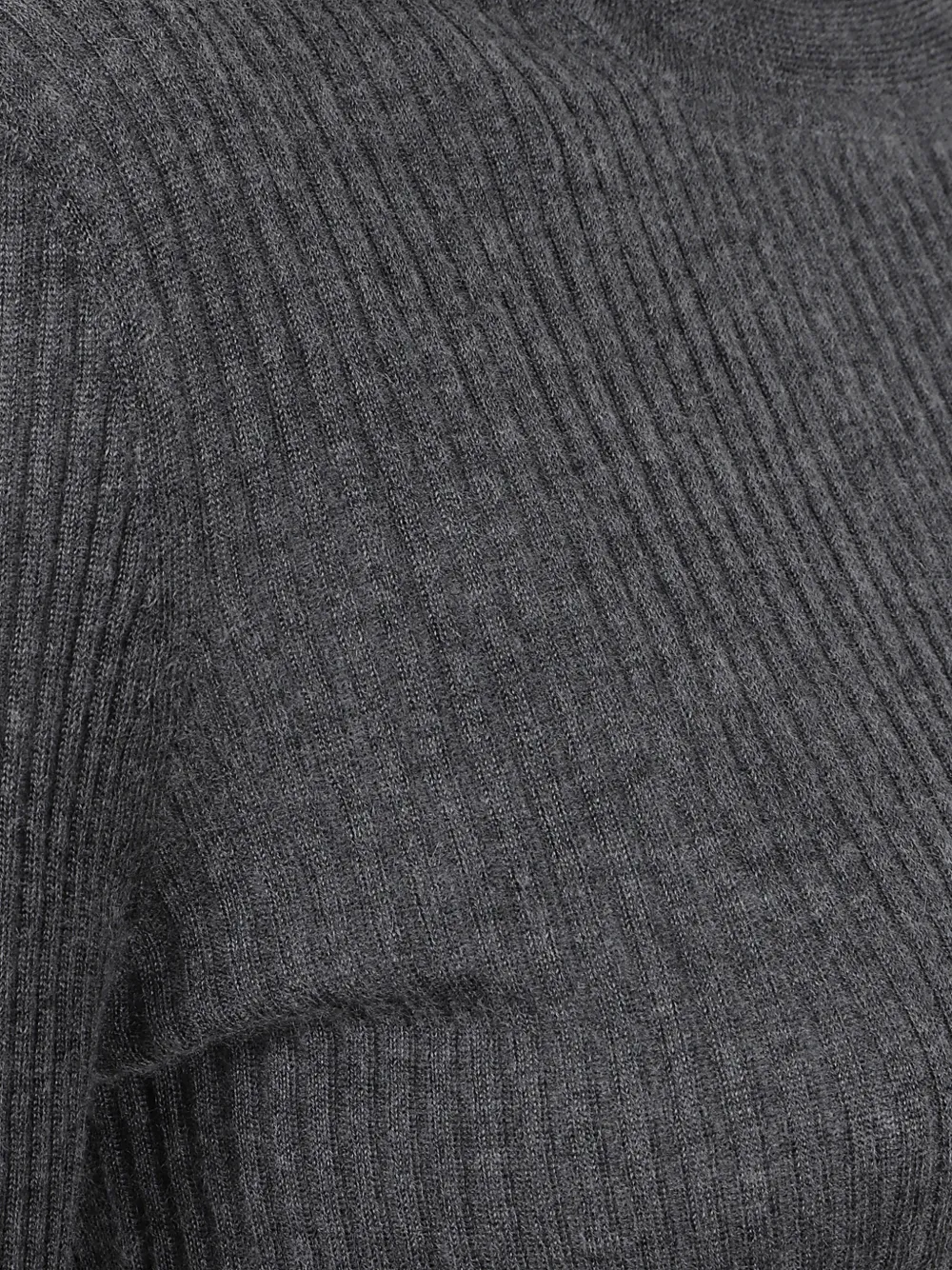 Gabriela Hearst ribbed-knit roll-neck sweater Grijs