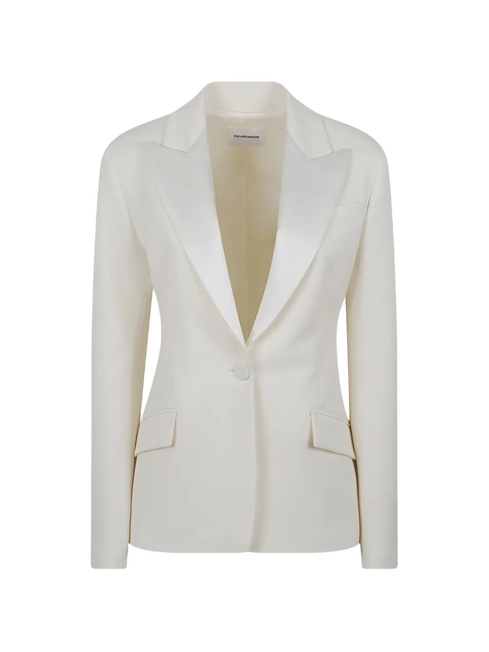 THE ANDAMANE Bianca peak-lapel single-breasted blazer - White