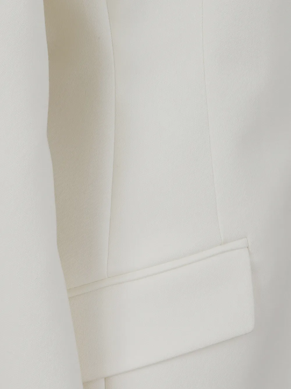 THE ANDAMANE Bianca peak-lapel single-breasted blazer Wit