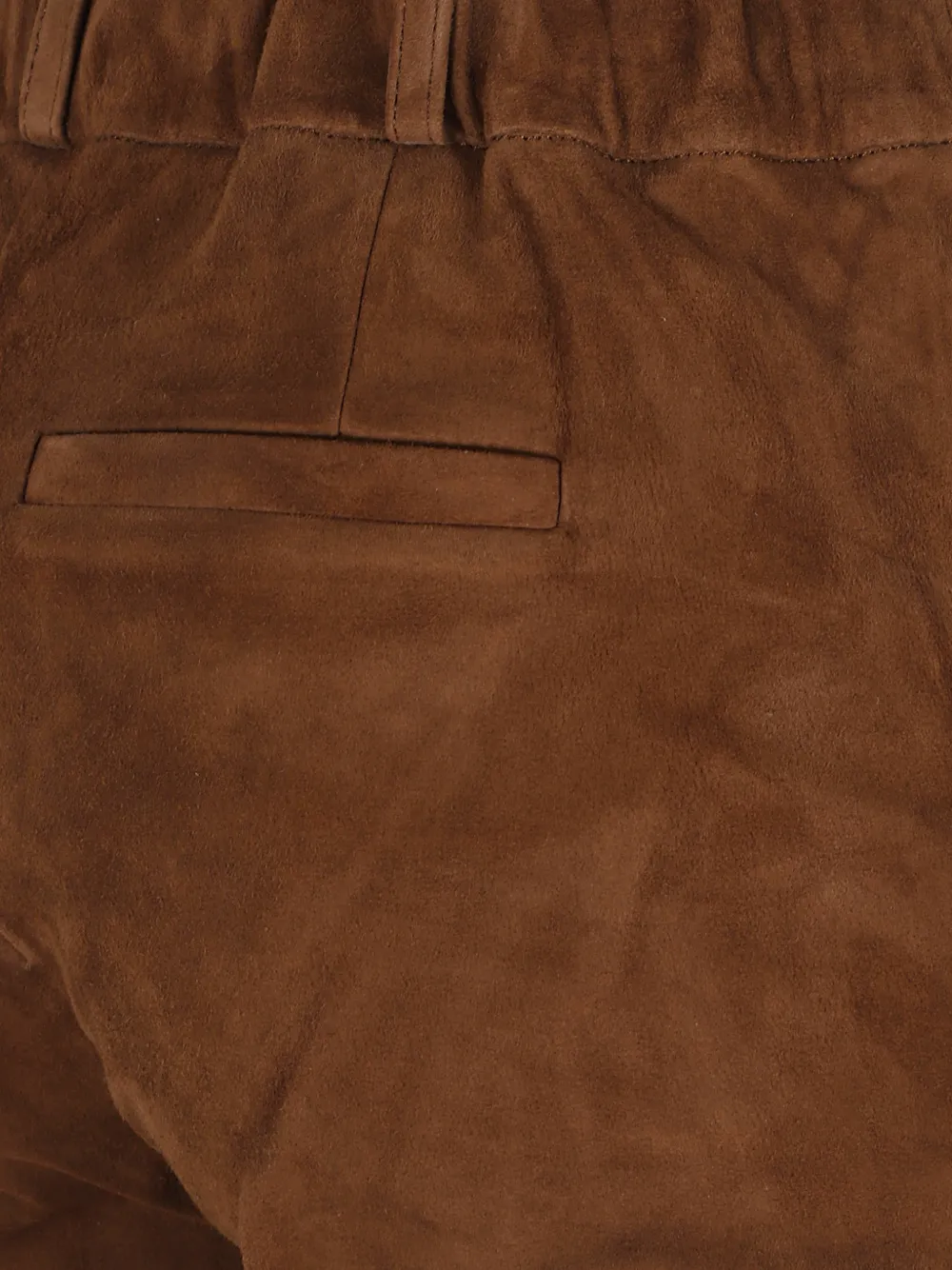 Arma Jen suede slim-fit trousers Bruin