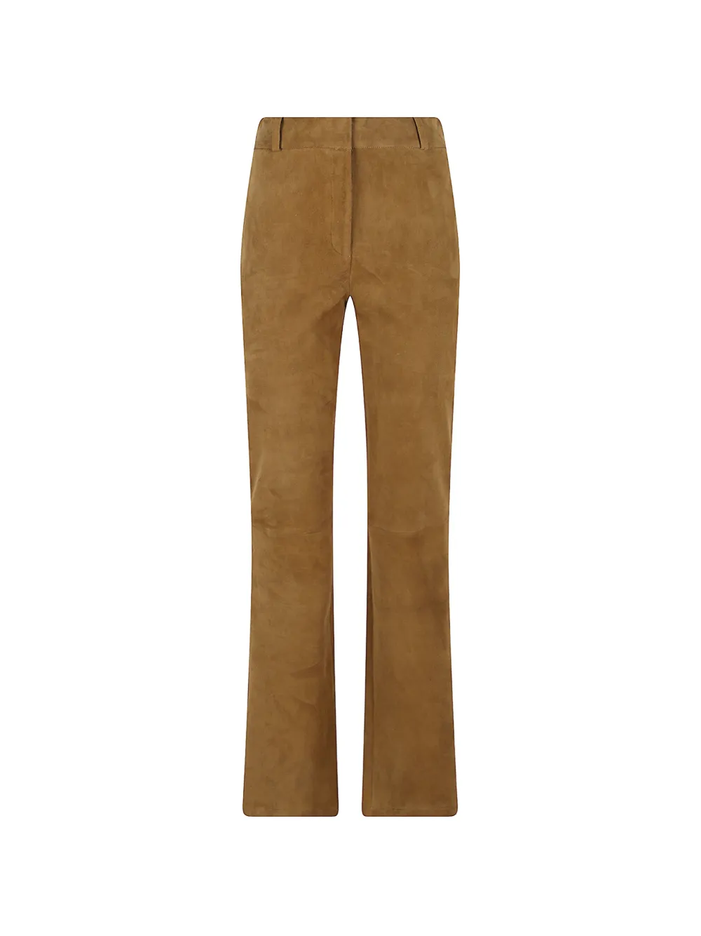 Arma Lucia flared suede leather trousers Bruin
