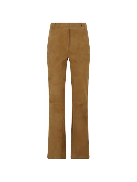Arma Lucia flared suede leather trousers
