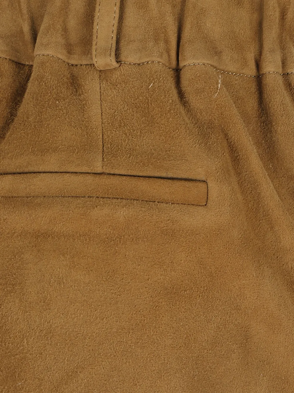 Arma Lucia flared suede leather trousers Bruin