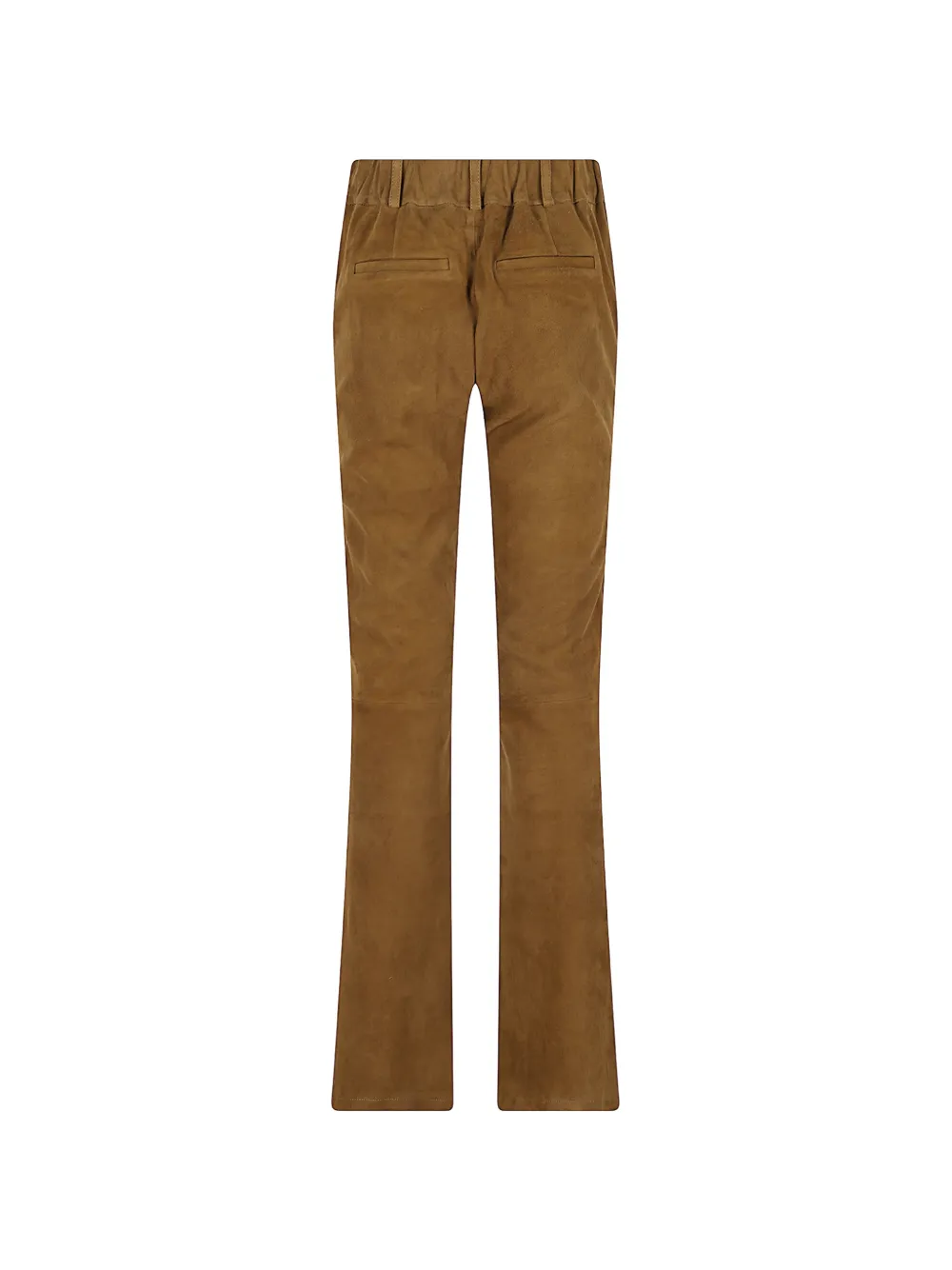 Arma Lucia flared suede leather trousers Bruin