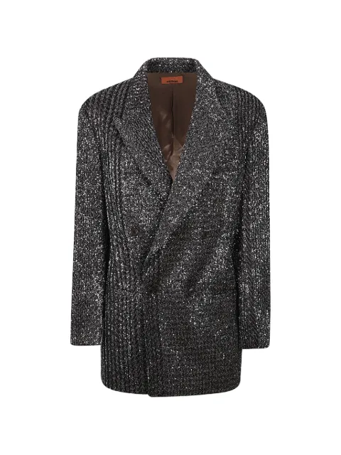Missoni sequin-embellished double-breasted jacket
