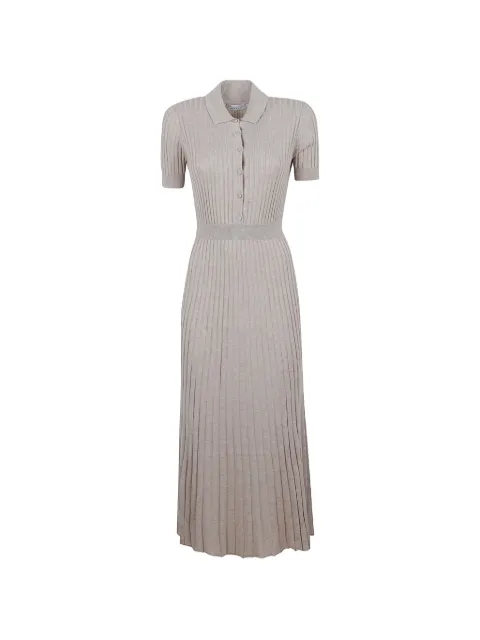 Gabriela Hearst ribbed-knit short-sleeve maxi dress