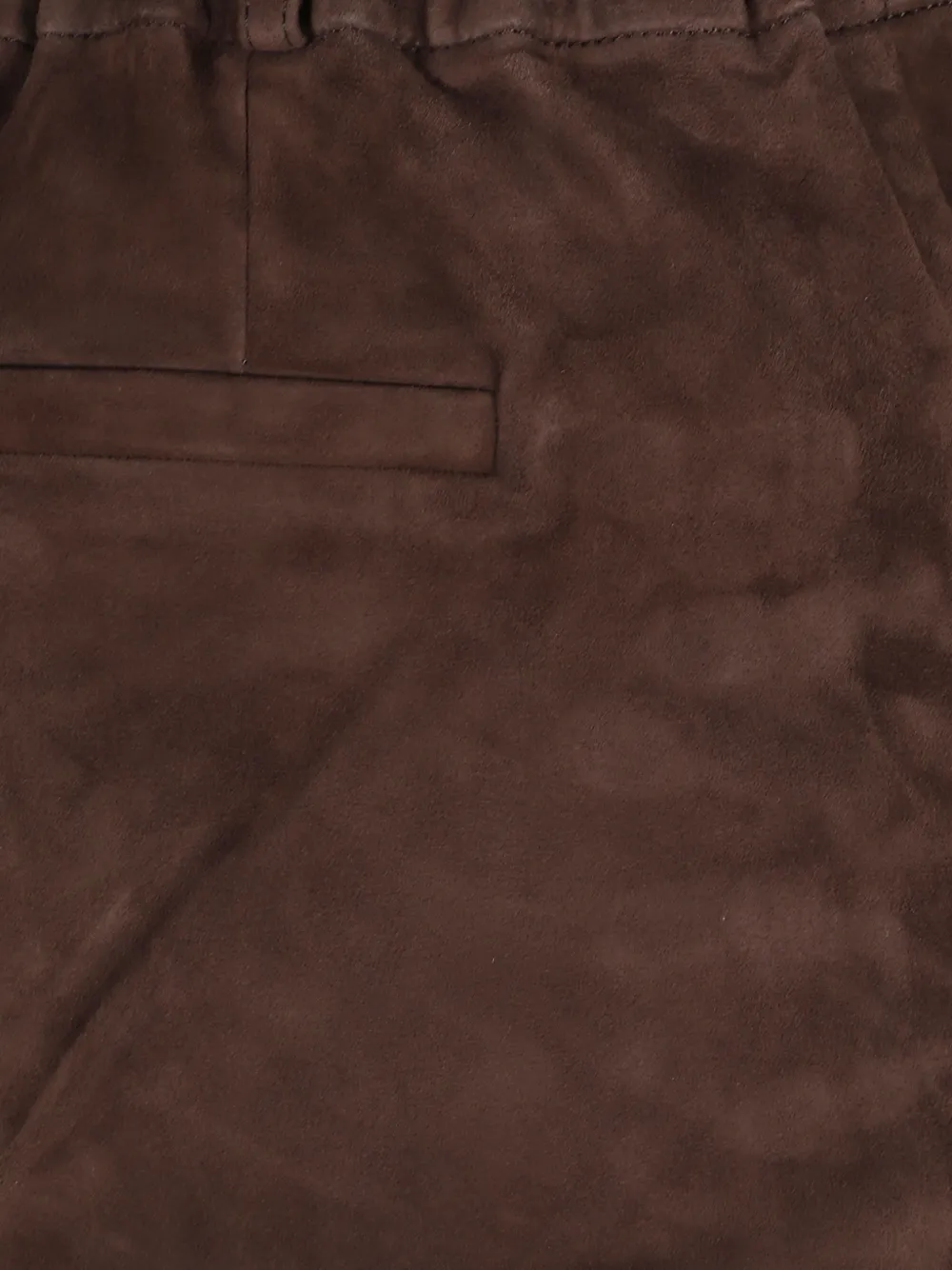 Arma Jen suede leather trousers Bruin