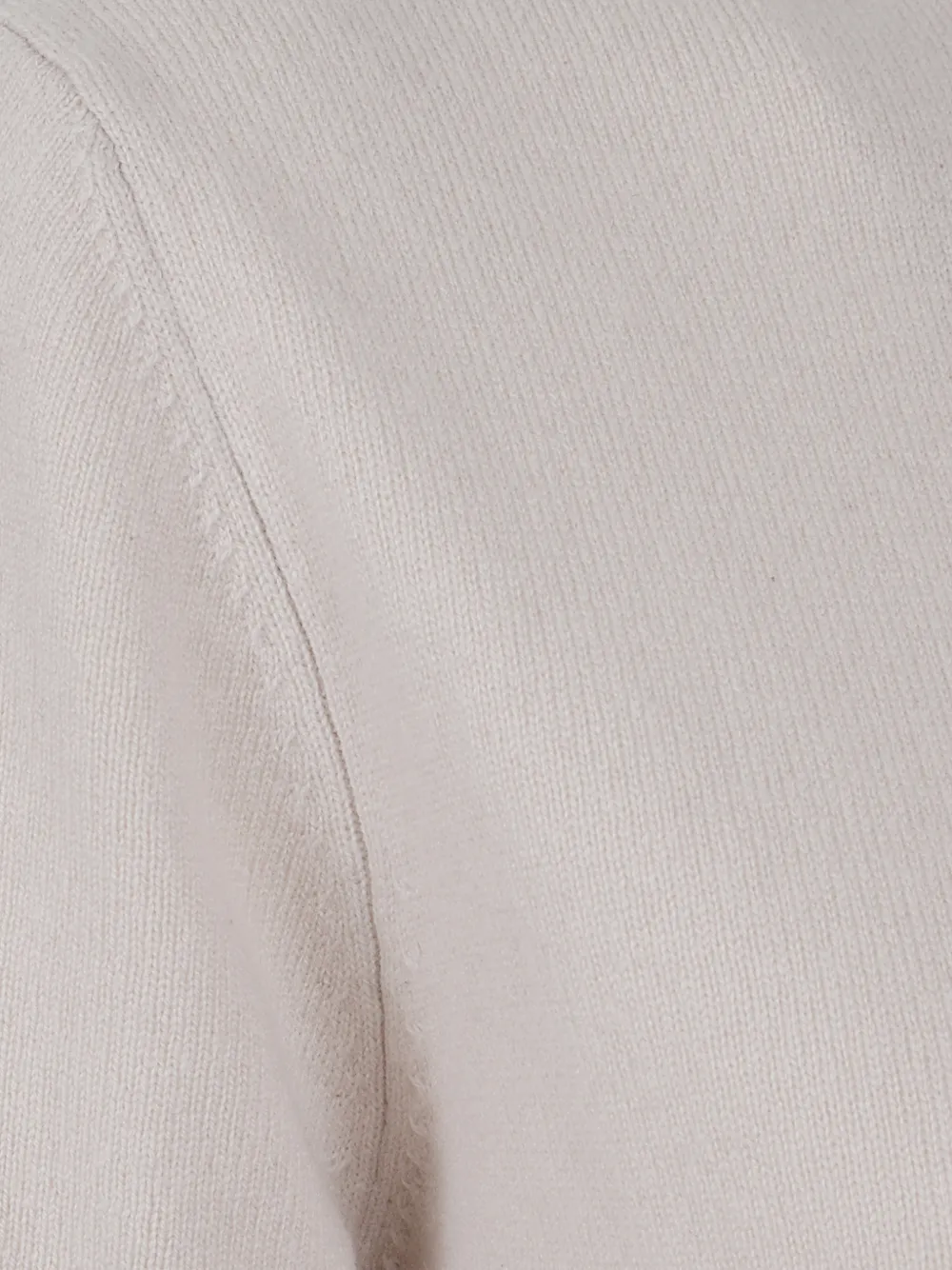 Allude short-sleeve high-neck sweater Beige
