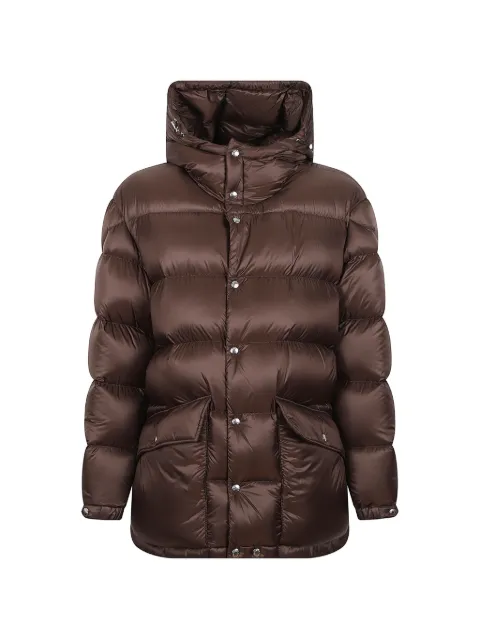 Moncler quilted hooded coat