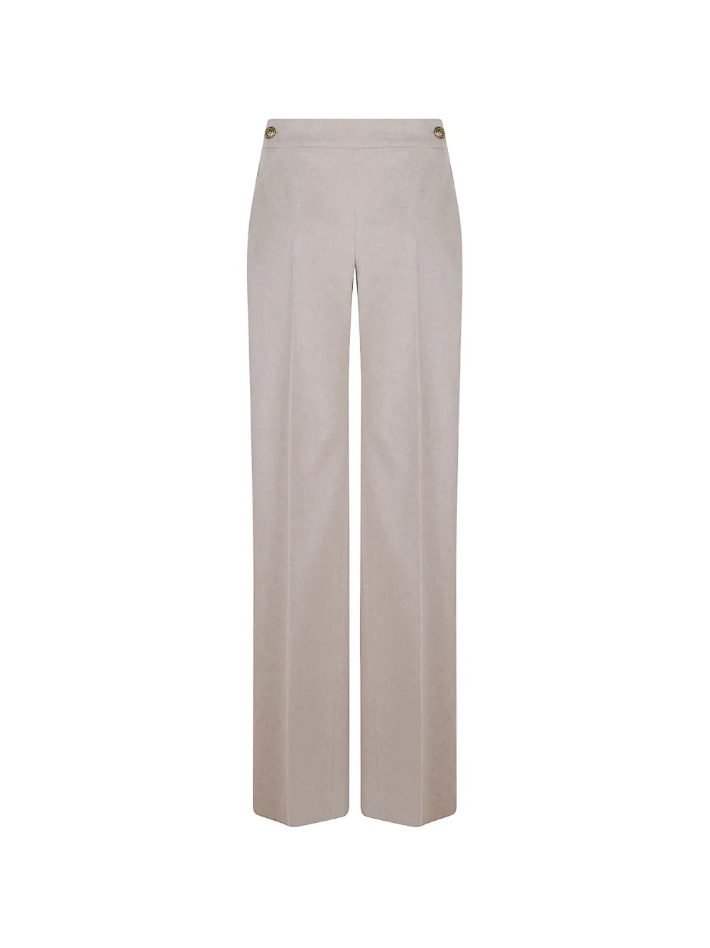 Ermanno Scervino button-detail wide-leg tailored trousers Bruin