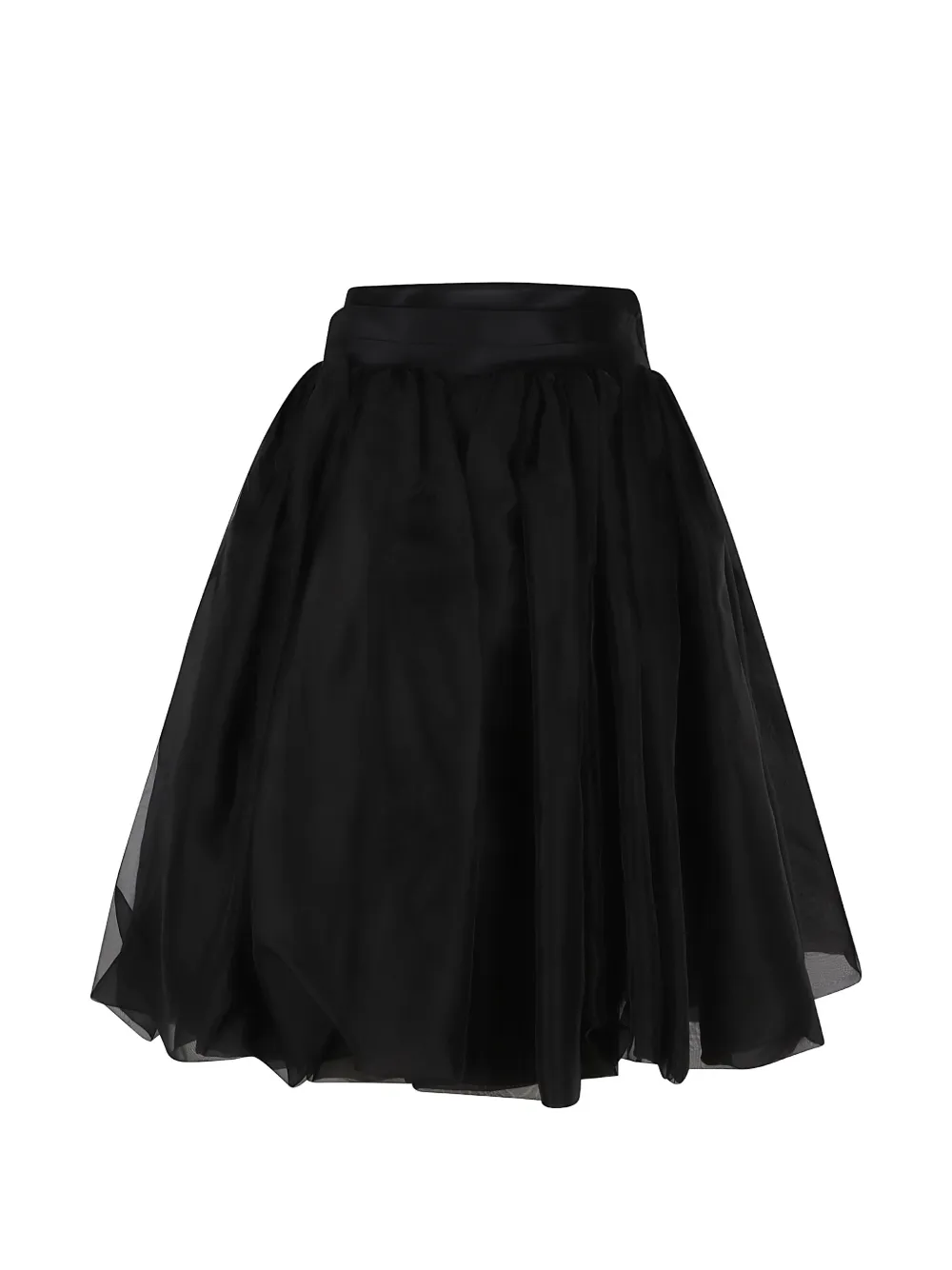 Ermanno Scervino pleated organza skirt - Schwarz