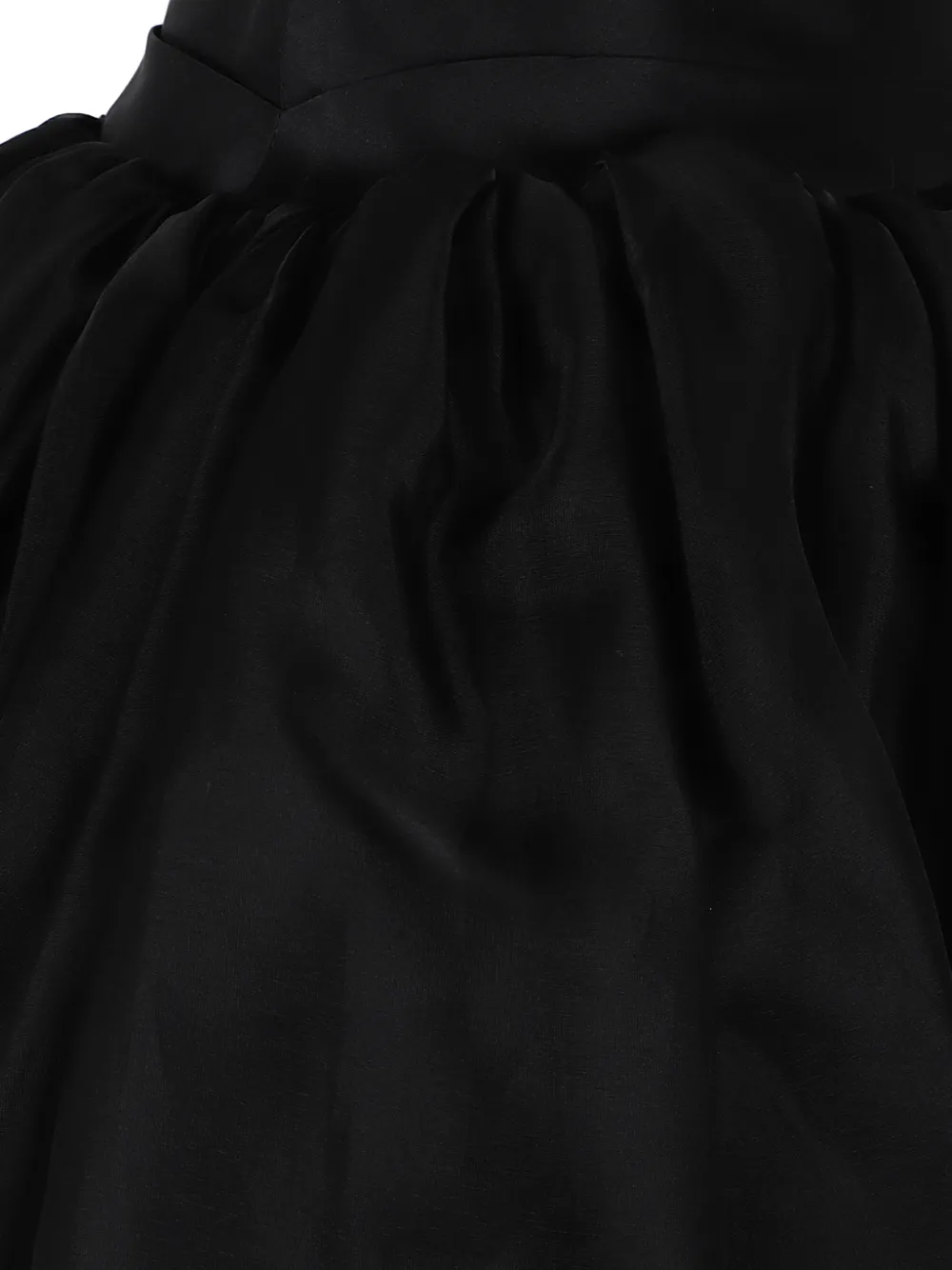 Ermanno Scervino pleated organza skirt Zwart