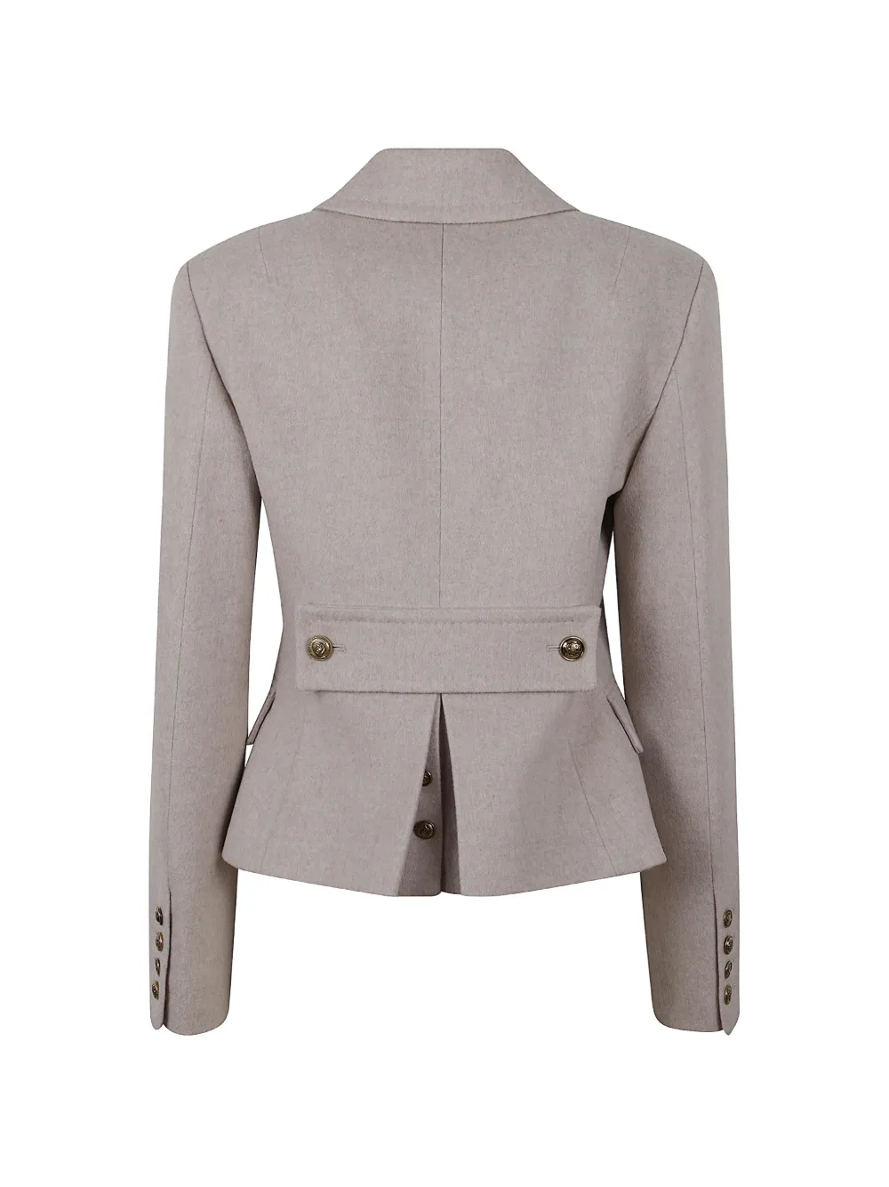 Ermanno Scervino double-breasted peplum jacket Beige
