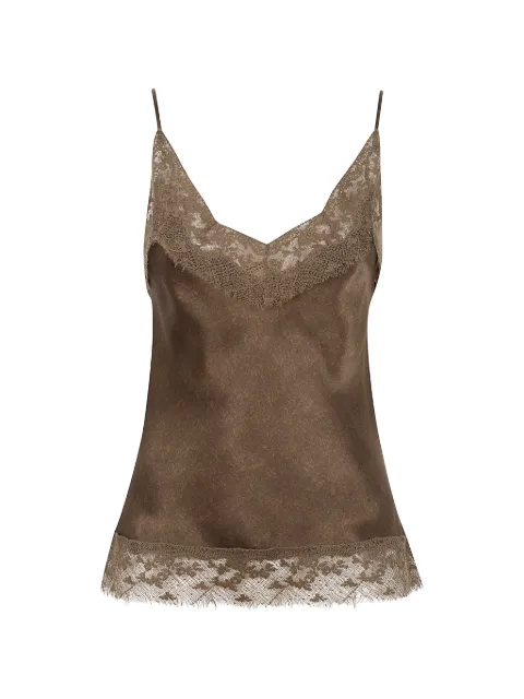 Ermanno Scervino lace-trim camisole top