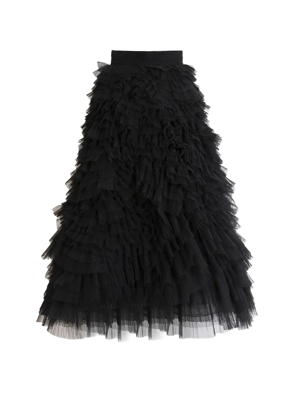 Gemy Maalouf ruffled tulle midi skirt · 6