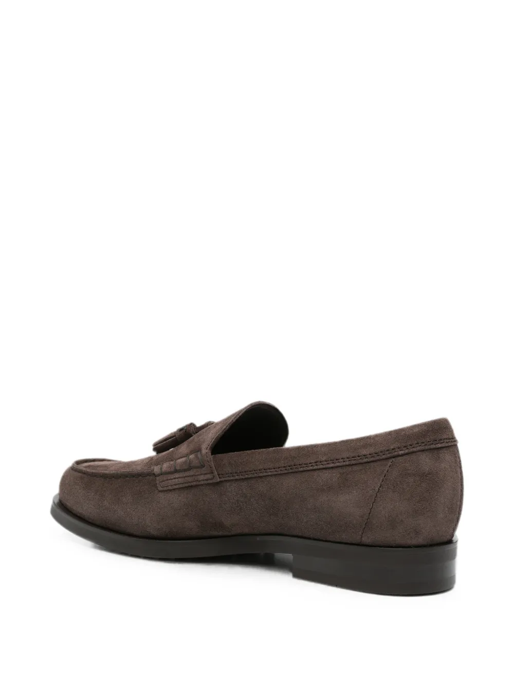 Tod's tassel-detail suede loafers Bruin