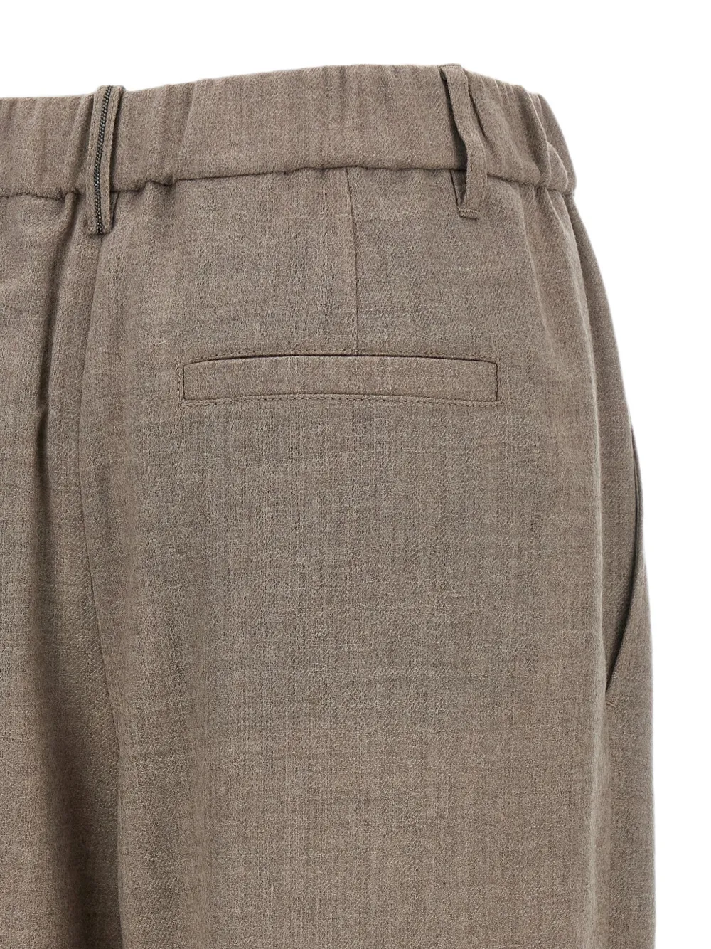 Brunello Cucinelli pleated wide-leg trousers Beige