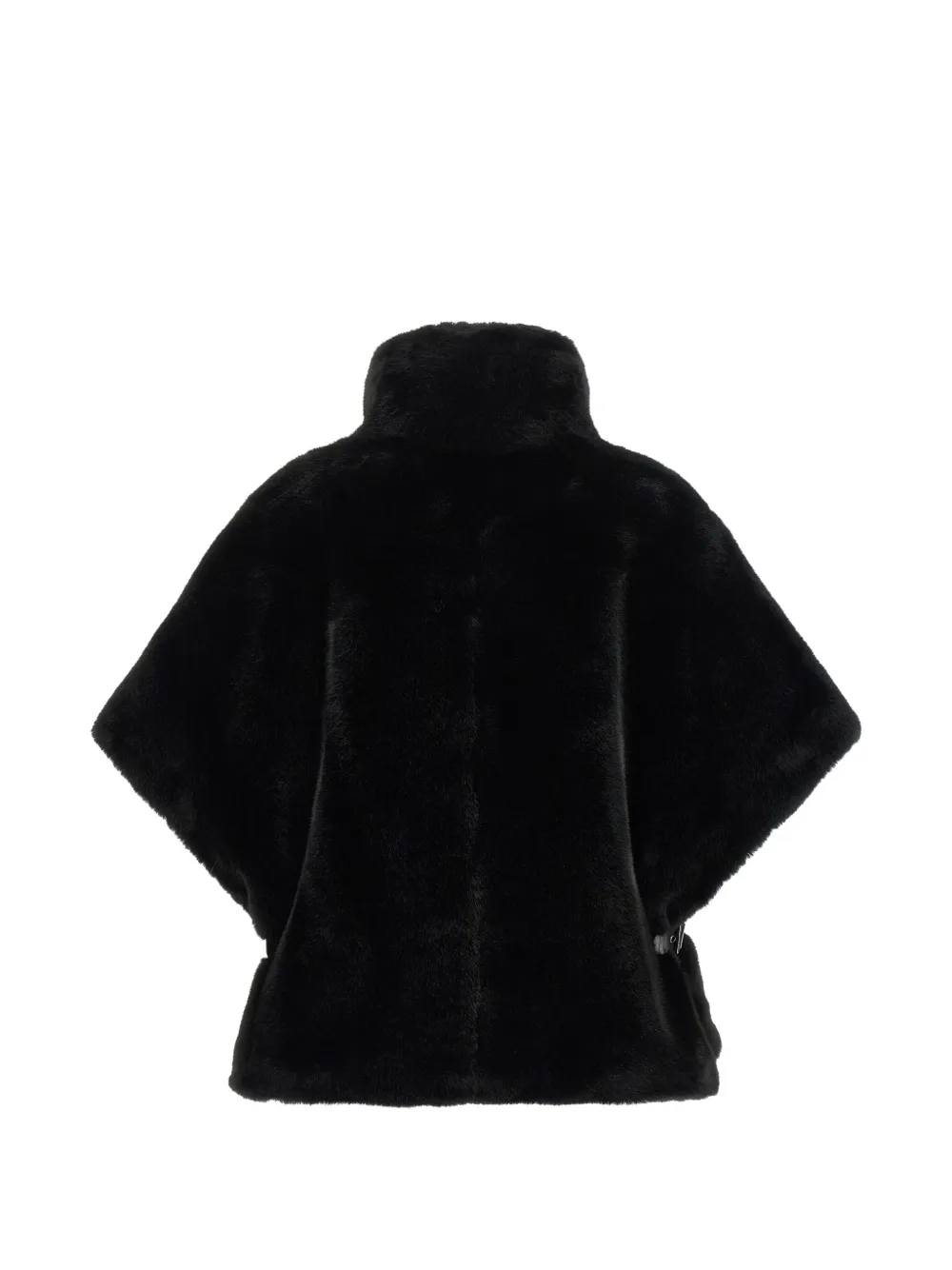 PINKO Cape met hoge hals en gespsluiting Zwart