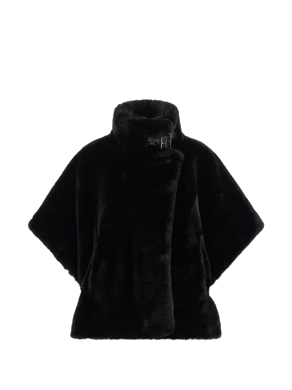 PINKO buckle-fastening high-neck cape - Schwarz