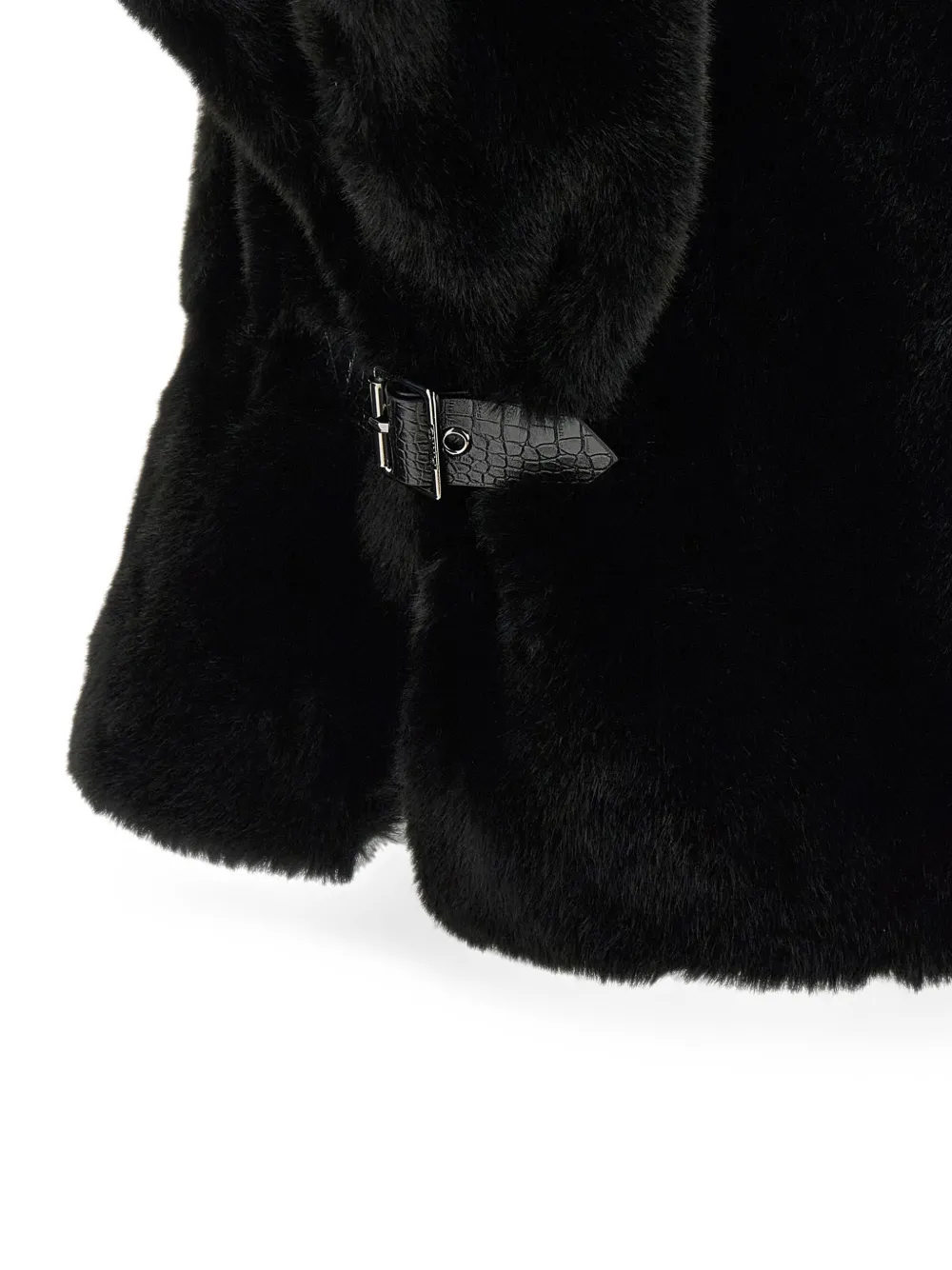 PINKO Cape met hoge hals en gespsluiting Zwart