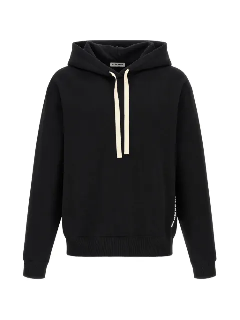 Jil Sander logo-print drawstring hoodie